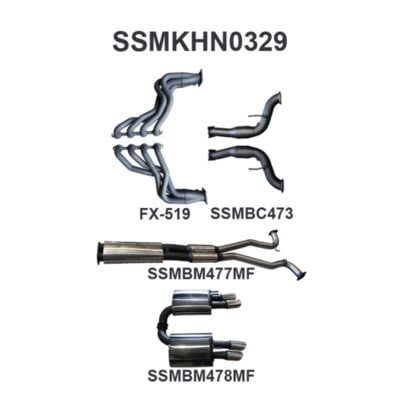 Holden Commodore VF V8 Sedan Wagon 3in With 1 7/8 in Extractors Muffler/Muffler (SSMKHN0329)