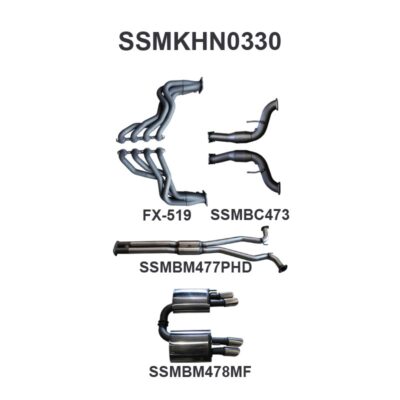 Holden Commodore VF V8 Sedan Wagon 3in With 1 7/8 in Extractors Hotdog/Muffler (SSMKHN0330)