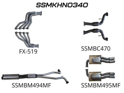 Holden Commodore VF Ute 2.5in With Extractors Muffler/Muffler (SSMKHN0340)