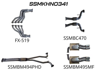 Holden Commodore VF Ute 2.5in With Extractors Hotdog/Muffler (SSMKHN0341)