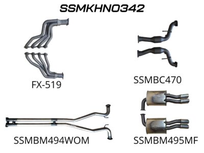 Holden Commodore VF Ute 2.5in With Extractors WOM/Muffler (SSMKHN0342)
