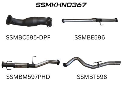 Holden Colorado RG 2.8L DPF Aug 2016 On 3in Turbo Back With Cat & With Hotdog (SSMKHN0367)