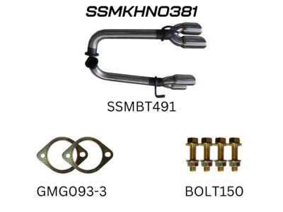 Holden Commodore VE Sedan, Wagon V8 6.0L HSV & SS 2.5in Dual Rear Tail Pipes Axle Back Kit (SSMKHN0381)
