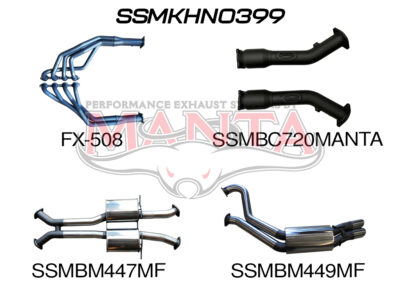 Holden Commodore VT - VZ V8 Sedan 3in Dual With 1 3/4 in Extractors Muffler/Muffler