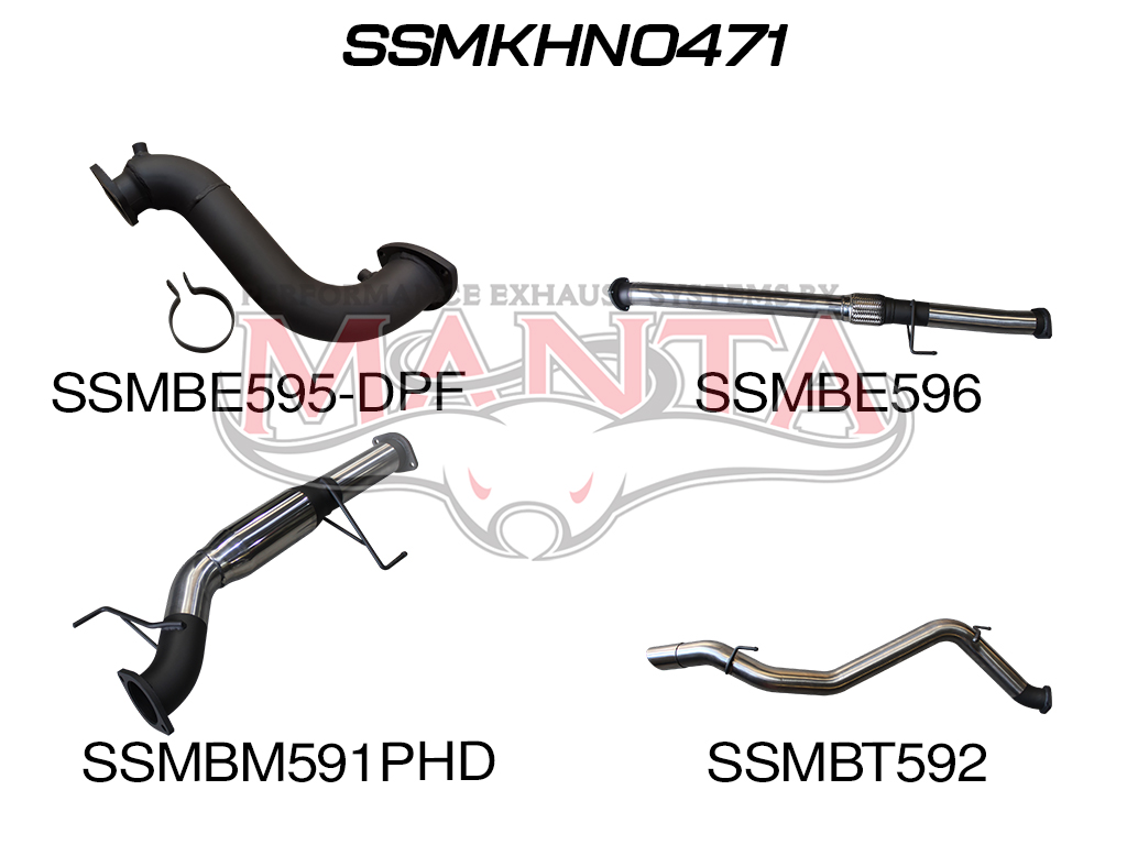 ssmkhn0471_01 Holden Trailblazer 2.8L Turbo Back Without Cat & With Hotdog (SSMKHN0471)