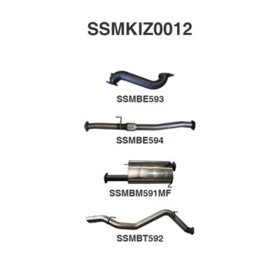 Isuzu MU-X June 2012-Jan 2017 3.0L Without Cat & With Muffler (SSMKIZ0012)
