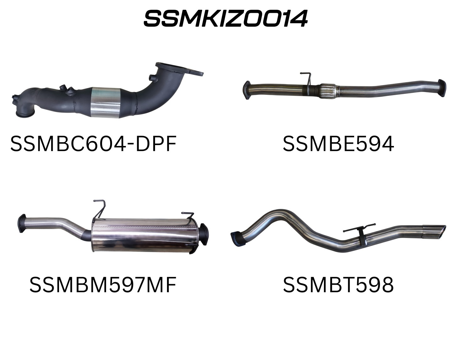 Isuzu D-Max Jan 2017 - 2020 3.0L TURBO BACK WITH CAT (SSMKIZ0014)