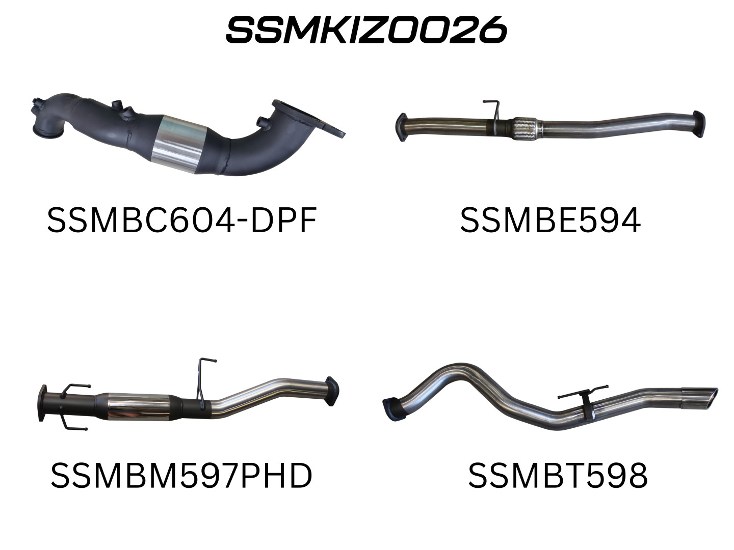 Isuzu D-Max Jan 2017 - 2020 3.0L TURBO BACK WITH CAT & HOTDOG (SSMKIZ0026)