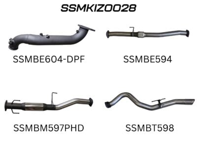Isuzu D-Max Jan 2017 - 2020 3.0L TURBO BACK WITHOUT CAT & WITH HOTDOG (SSMKIZ0028)