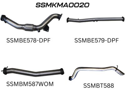 Mazda BT50 DPF 3.2L WITHOUT CAT & WITHOUT MUFFLER (SSMKMA0020)
