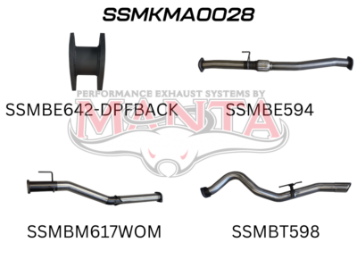 Mazda BT50 2021 ON 1.9L DPF BACK (SSMKMA0028)