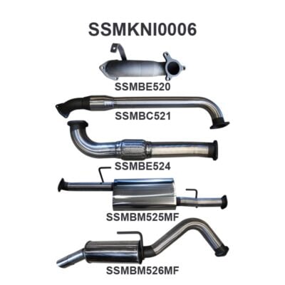 Nissan Navara D40 2.5L MAN 05 - 07 With Cat, R MUFF (SSMKNI0006)