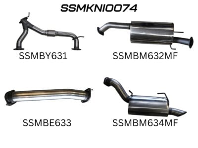 Nissan Patrol Y62 V8 5.6L Wagon 3in Catback With Muffler (SSMKNI0074)