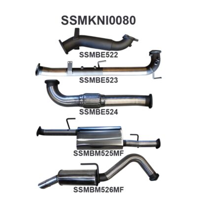 Nissan Navara D40 2.5L Auto THAI DPF & Cat Replacement With Rear Muffler (SSMKNI0080)