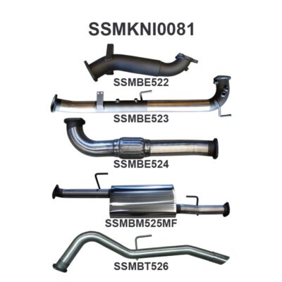 Nissan Navara D40 2.5L Auto THAI DPF & Cat Replacement With Rear Tailpipe (SSMKNI0081)