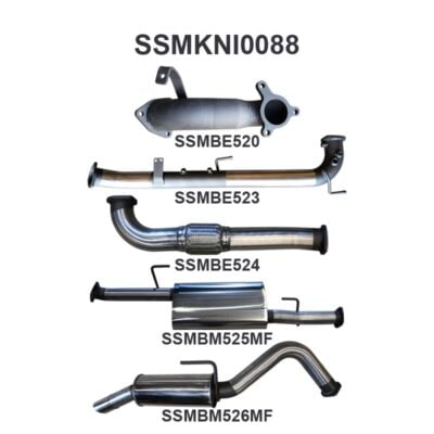 Nissan Navara D40 2.5L Auto 05 - 07 Cat & DPF Replacement With Rear Muffler (SSMKNI0088)