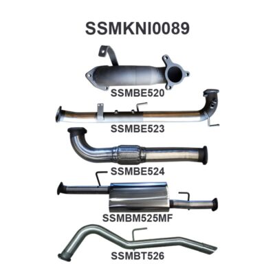 Nissan Navara D40 2.5L Auto 05 - 07 Cat & DPF Replacement With Rear Tailpipe (SSMKNI0089)
