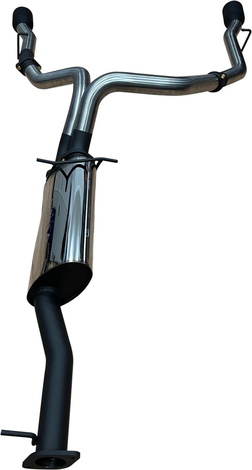 RAM DS 1500 5.7L V8 3in Single Into Twin, Cat Back Exhaust, With 5in Black Tips - Image 2
