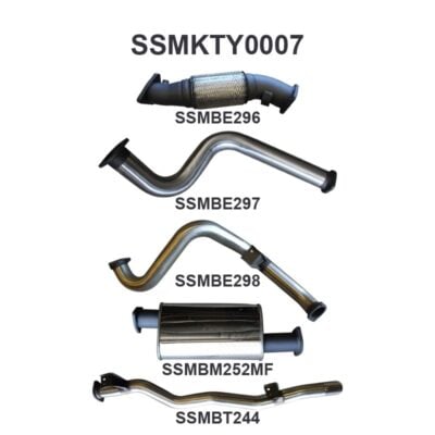 Toyota Landcruiser VDJ79 V8 S/Cab Ute 3in NO Cat With Muffler (SSMKTY0007)