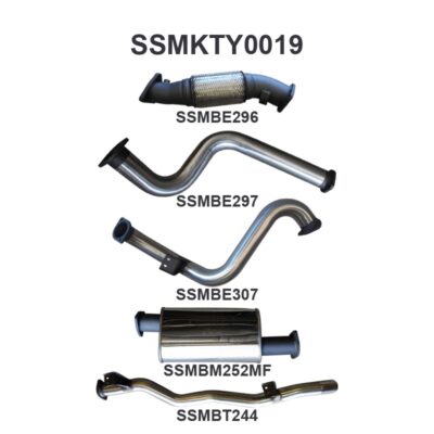 Toyota Landcruiser VDJ78 V8 Troop Carrier 3in NO Cat With Muffler (SSMKTY0019)