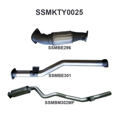 Toyota Landcruiser VDJ76 V8 Wagon 3in Without Cat, Rear Muffler (SSMKTY0025)