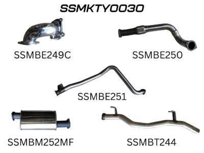 Toyota Landcruiser HDJ79 Ute 3 Turbo Back With Muffler (SSMKTY0030)
