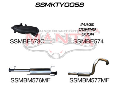 Prado KZJ120R 3.0L 1KZ Engine, 3in Turbo Back, Centre & Rear Muffler Without Cat (SSMKTY0058)