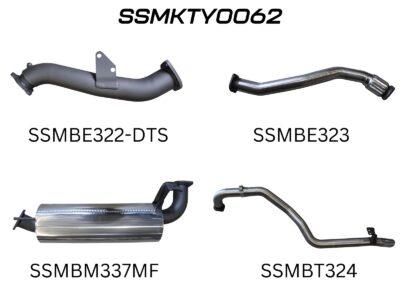 Toyota Landcruiser HZJ105 DTS Turbo 3in Turbo Back with Muffler (SSMKTY0062)