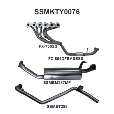 Toyota Landcruiser HZJ80 4.2L Extractors & 2.5in Full System (SSMKTY0076)