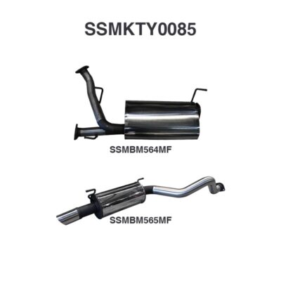 Toyota Landcruiser UZJ200 4.7L V8 CatBack 3in Including Single 3¼in SS Tip (SSMKTY0085)