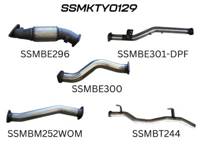 Toyota Landcruiser VDJ79 V8 Ute 3in NO Cat, WOM, DPF (SSMKTY0129)