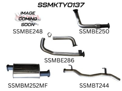 Toyota Landcruiser HZJ75, 78 3in With Muffler to Suit DTS Turbo (SSMKTY0137)