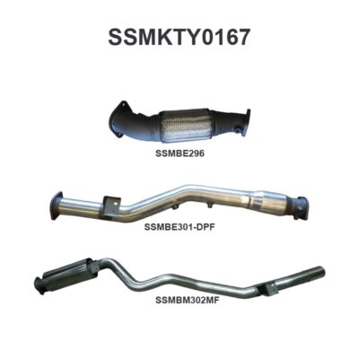 Toyota Landcruiser VDJ76 V8 Wagon 3in Without Cat Rear Muffler DPF (SSMKTY0167)