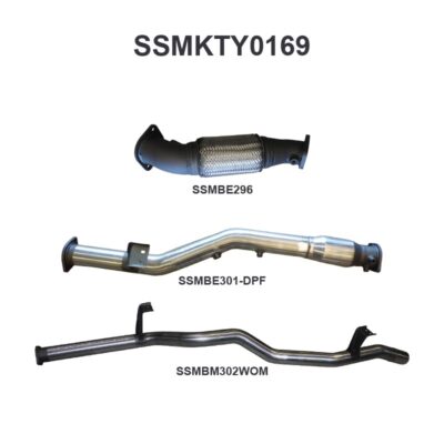 Toyota Landcruiser VDJ76 V8 Wagon 3in Without Cat, WOM DPF (SSMKTY0169)