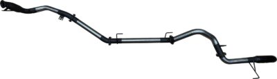 Landcruiser 300 Series V6, 3in Turbo Back With Cat & Without Muffler, 4in Black Tip