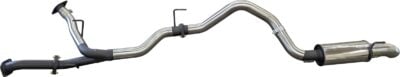 VDJ200 2.5in DUAL DPF BACK TO SINGLE 3in, WITH REAR MUFFLER INCL 4IN TIP (SSMKTY0324)