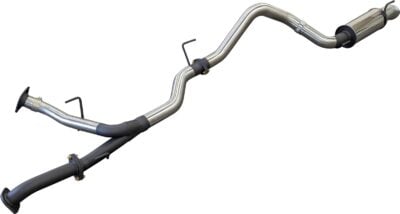 VDJ200 2.5in DUAL DPF BACK TO SINGLE 3in, WITH REAR MUFFLER INCL 4IN TIP (SSMKTY0324)
