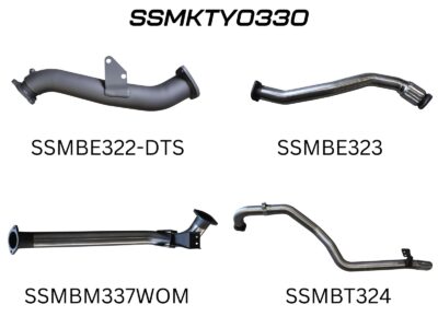 Toyota Landcruiser HZJ105 DTS Turbo 3in Turbo Back without Muffler (SSMKTY0330)