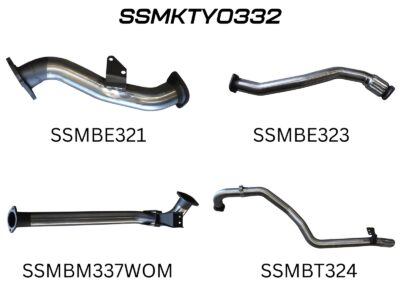 Toyota Landcruiser HZJ105 CT26 Turbo 3in Turbo Back without Muffler (SSMKTY0332)