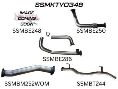 Toyota Landcruiser HZJ75, 78 3in Without Muffler to Suit DTS Turbo (SSMKTY0348)