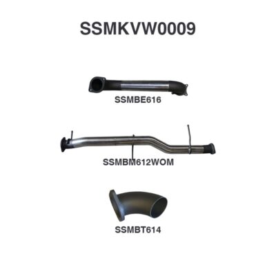 Volkswagen V6 Amarok 3in DPF Back Dump At Diff (SSMKVW0009)