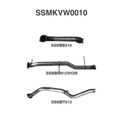 Volkswagen V6 Amarok 3in DPF BACK Extended Tailpipe (SSMKVW0010)