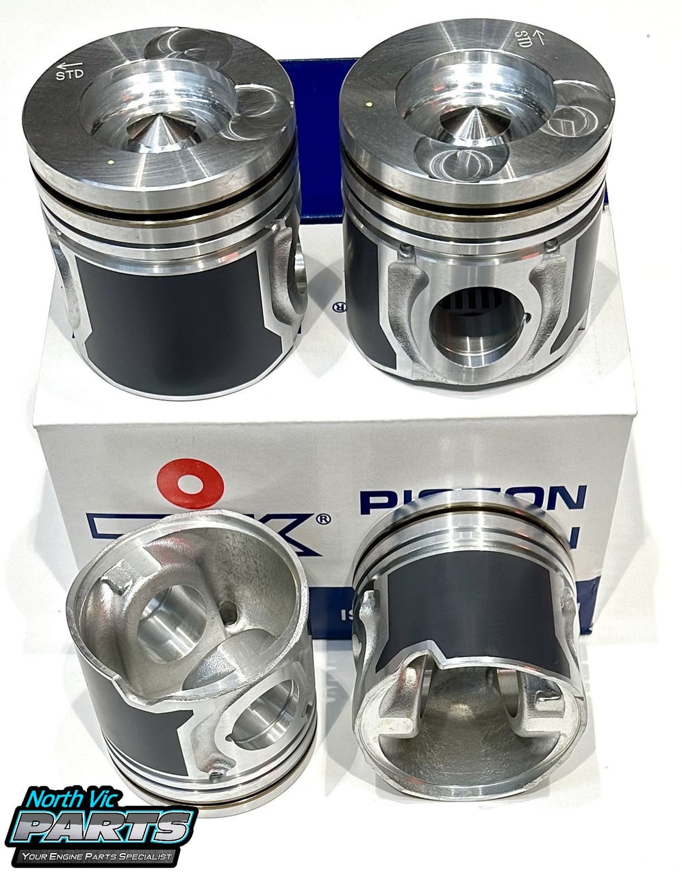 TIK Piston & Ring Set | Hyundai Kia D4CB DOHC 16V Diesel North Vic Parts TIK Piston & Ring Set | Hyundai Kia D4CB DOHC 16V Diesel