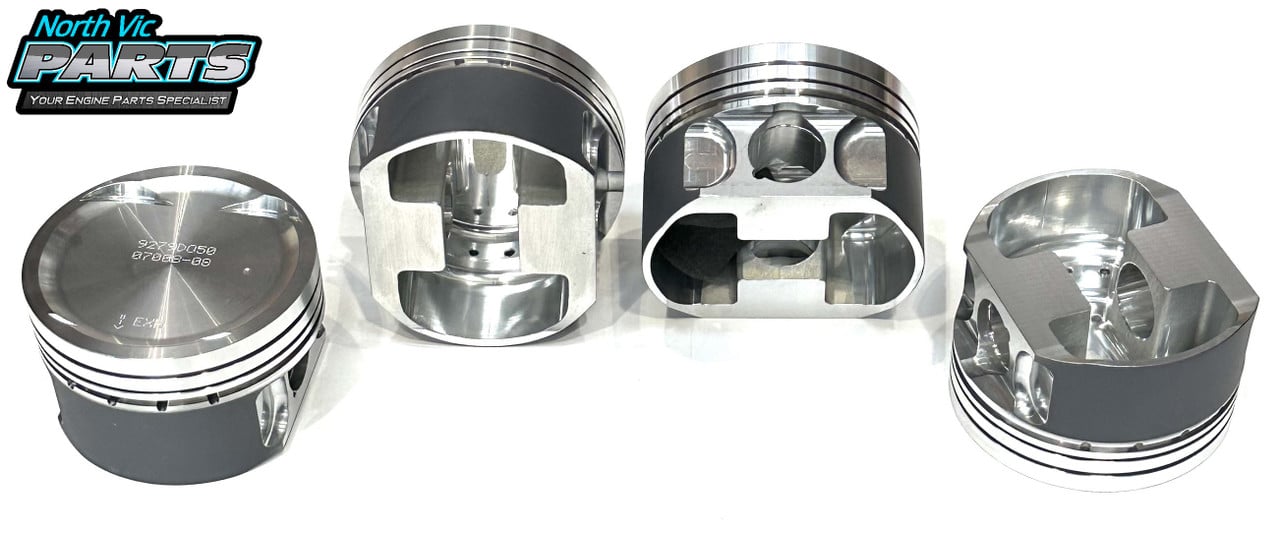 Wossner Forged Piston & Ring Set | 0.50+ Oversize | Mitsubishi 4B11T North Vic Parts Wossner Forged Piston & Ring Set | 0.50+ Oversize | Mitsubishi 4B11T