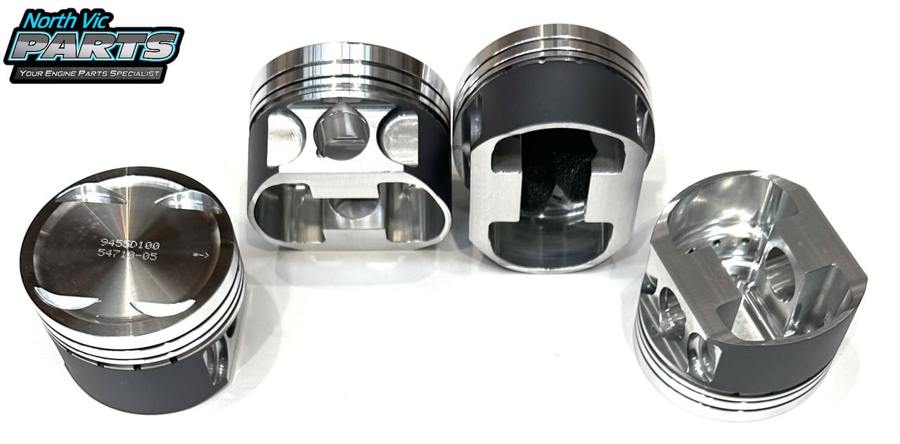 Wossner Forged Piston & Ring Set | 1.00+ Oversize | Mitsubishi 4G63T North Vic Parts Wossner Forged Piston & Ring Set | 1.00+ Oversize | Mitsubishi 4G63T