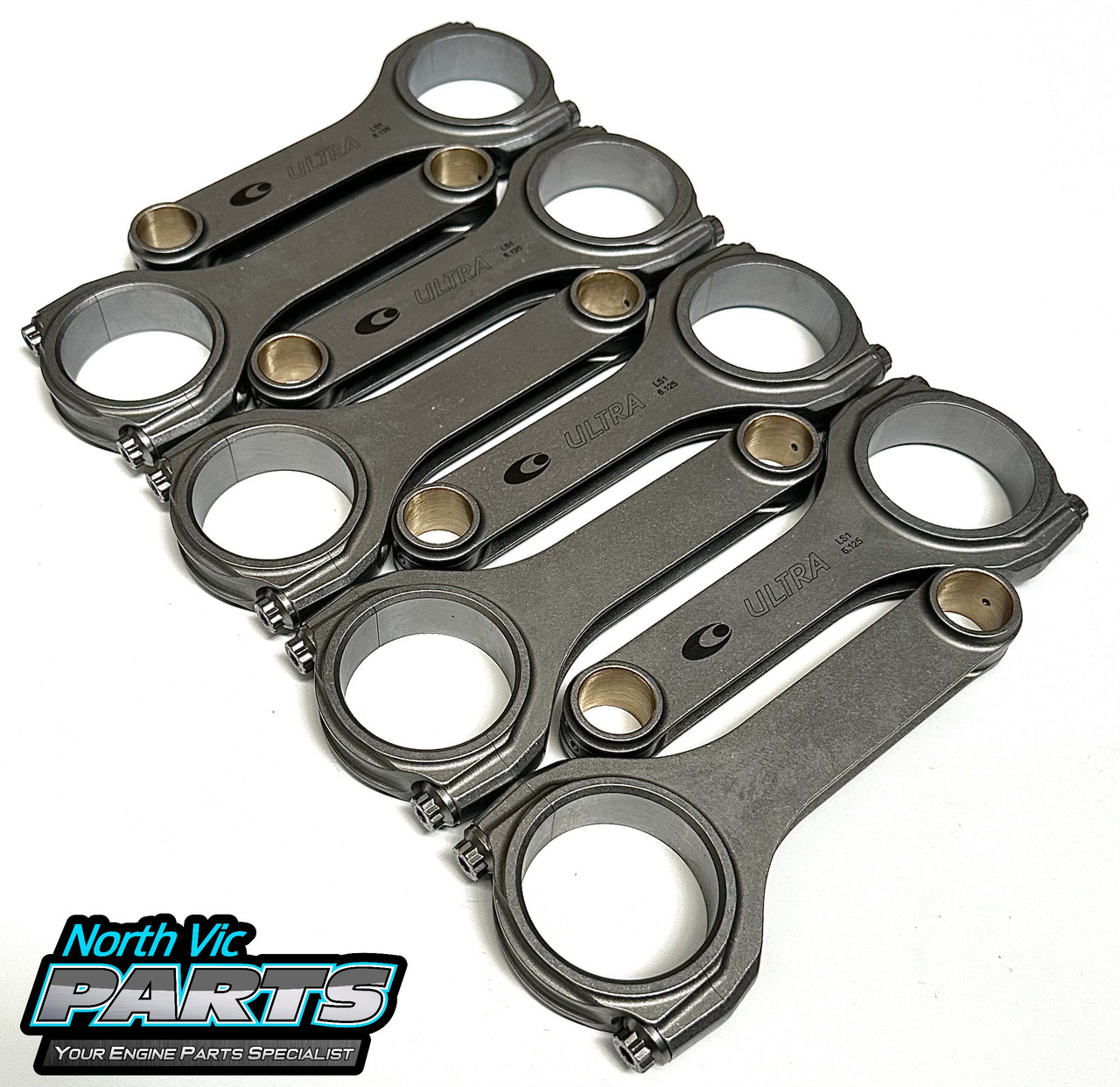 Callies Ultra H-Beam Conrod Set | 6.125 Length | 2.100 Journal | Holden LS1 North Vic Parts Callies Ultra H-Beam Conrod Set | 6.125 Length | 2.100 Journal | Holden LS1