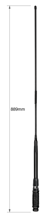 Uniden AT850BK Elevated Feed UHF Antenna 6.6dBi Black