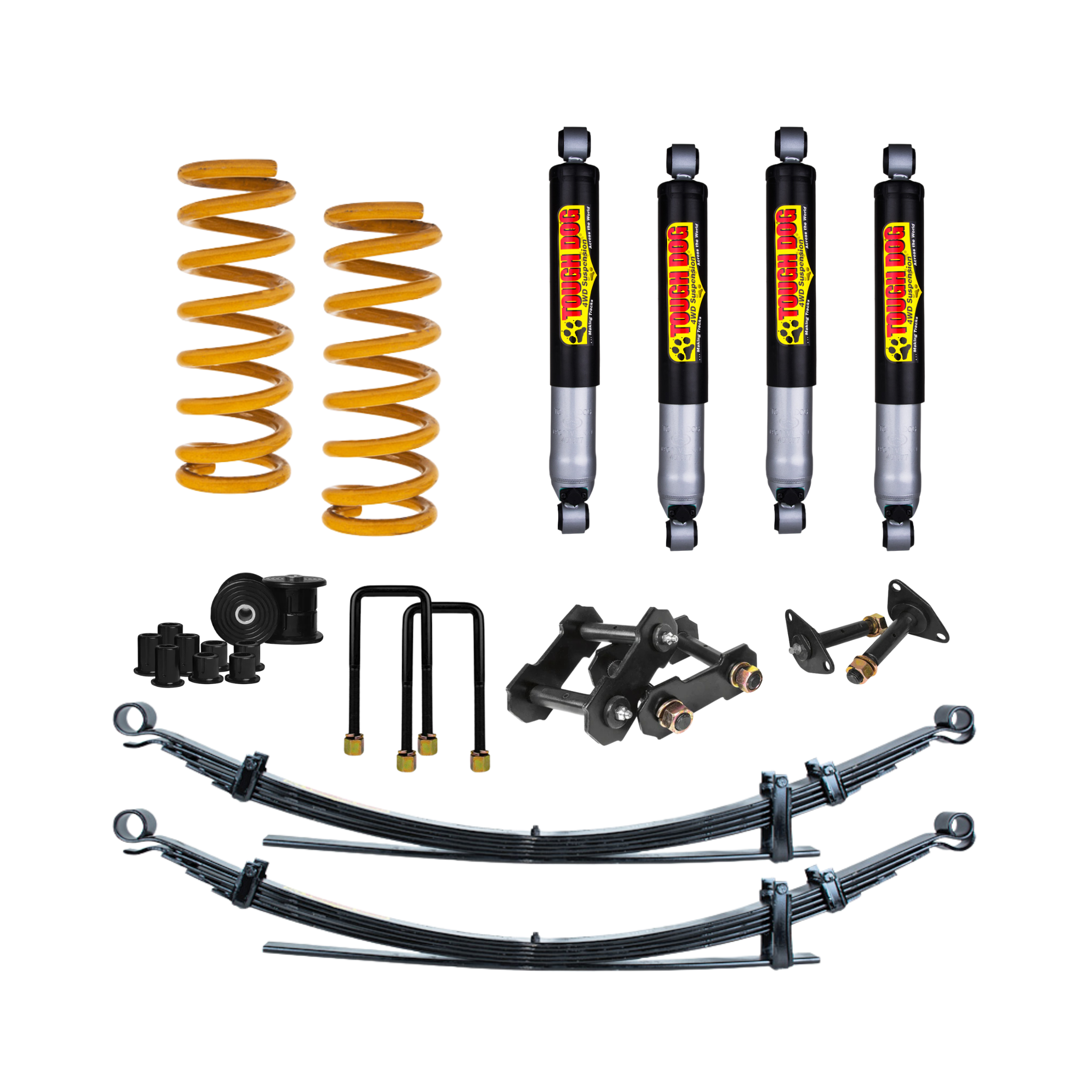 Tough Dog 45mm Lift Kit for Ford Ranger P703 3L (07/2022 on) (No Acc (Foam Cell) / 0-300kg up to 45mm Lift (Foam Cell))
