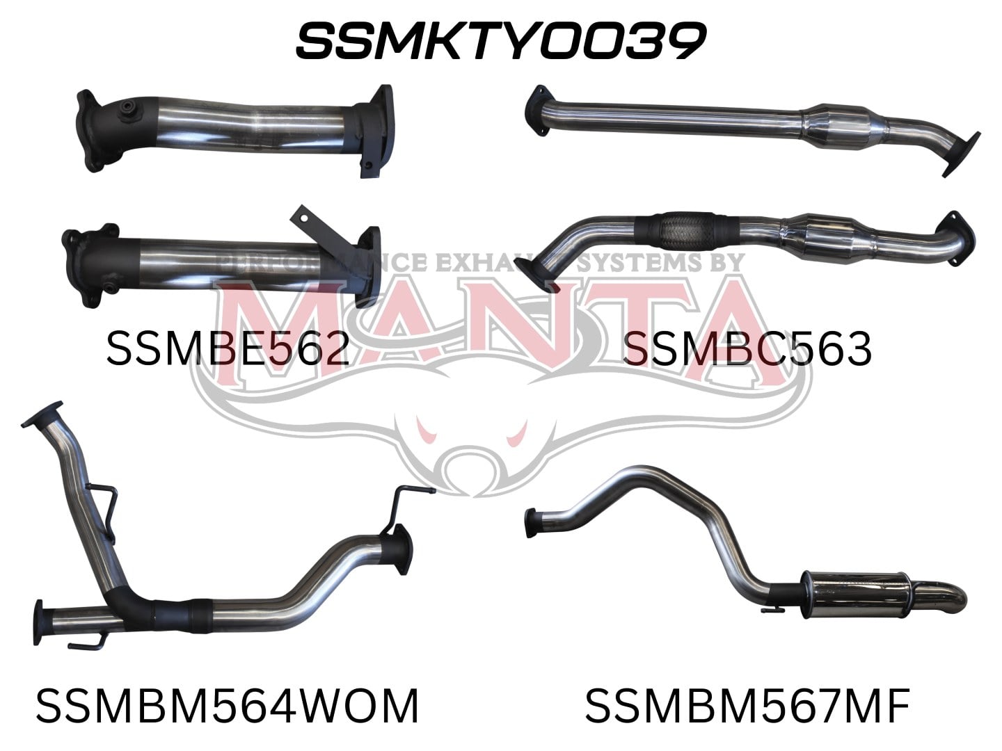 Toyota Landcruiser VDJ200 2 1/2in Dual with Cats into 3in Rear Muffler with 4in Dump Tip - Image 2