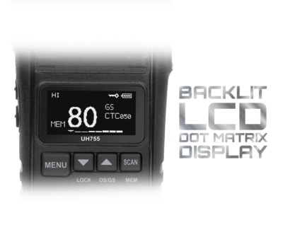 Uniden UH755-2DLX 5 Watt UHF Handheld Radio Deluxe Twin Pack